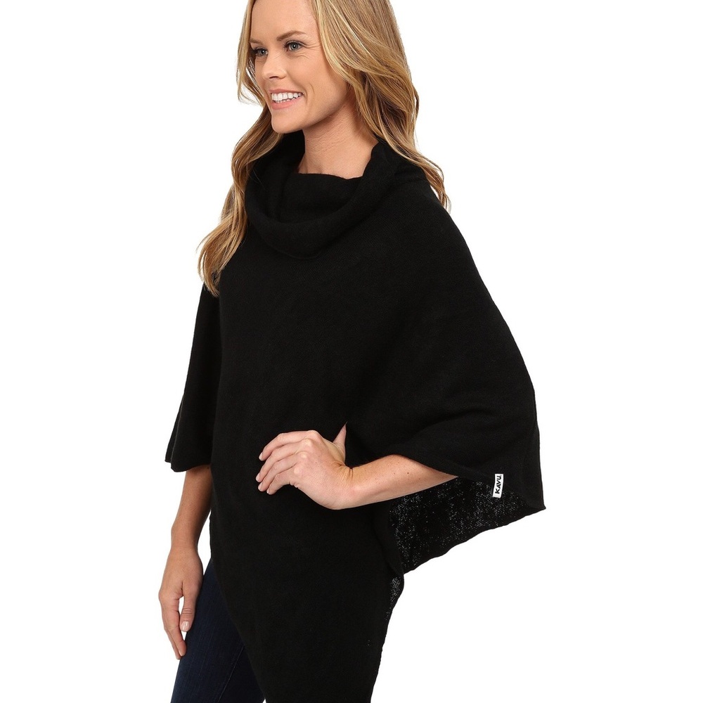 KAVU black pretty poncho
